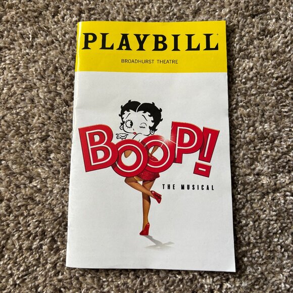 Boop! The Betty Boop Musical Broadway Playbill Tony Nominee Jasmine Amy Rodgers - Picture 1 of 2